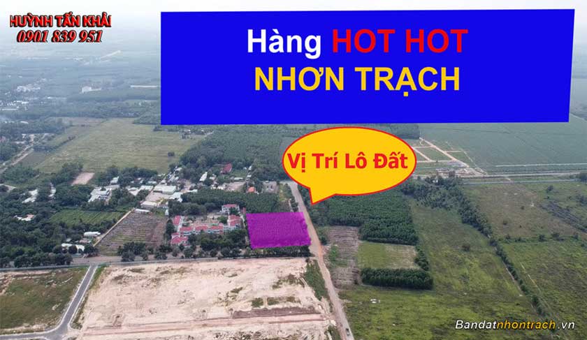 Bán đất Nhơn Trạch mặt tiền đường Nguyễn Kim Quy – Trần Văn Ơn (TTHC huyện Nhơn Trạch) xã Long Tân
