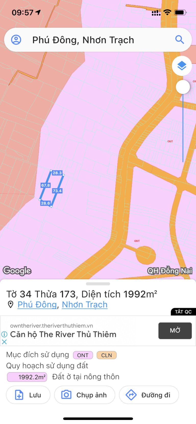 Bán đất xã Phú Đông Nhơn Trạch 1992m2 có 300m2 thổ cư Giá Tốt Nhất Thị ...