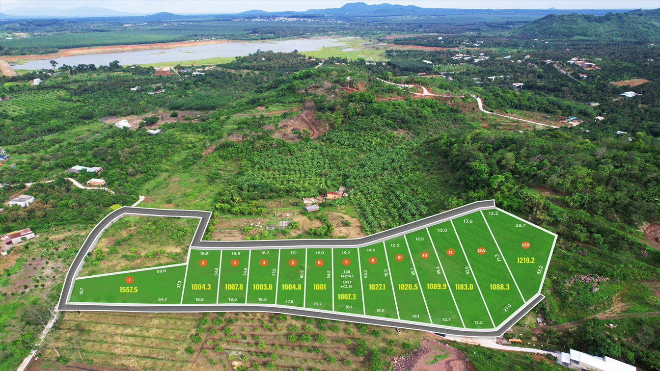 Bán đất Hàng Gòn Long Khánh 1.000m2 quy hoạch thổ cư 2 mặt tiền đường bê tông giá 2.65 tỷ